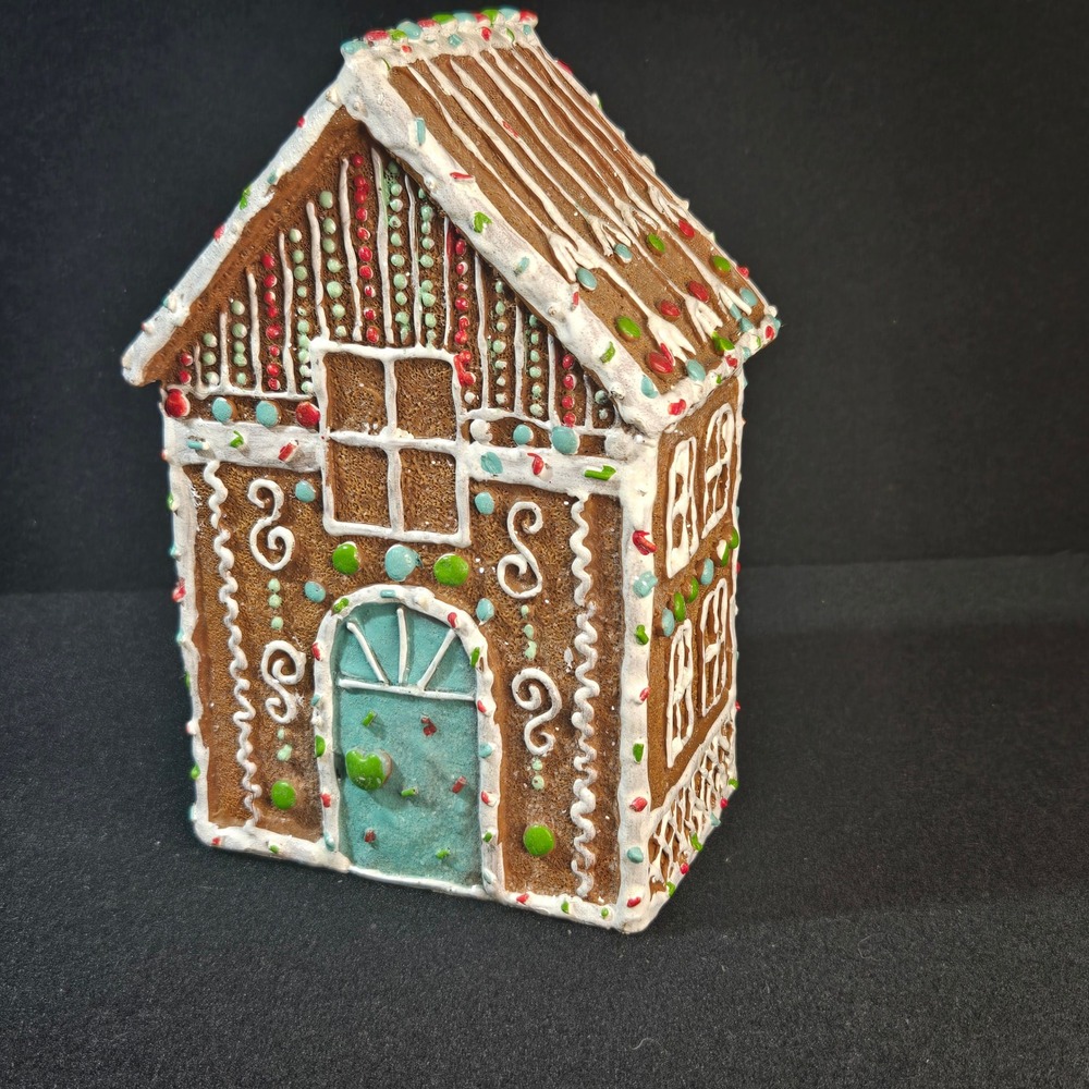 Retired Ashland Jingle Jolly Way Gingerbread House Tabletop Decor Christmas
